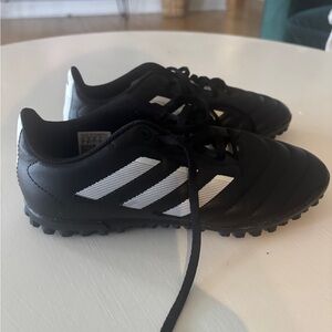 Adidas Kids Black and White Turf shoes
